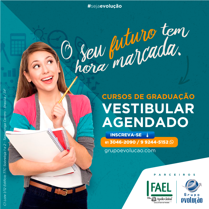 Read more about the article Vestibular Agendado FAEL – ÚLTIMOS DIAS!!