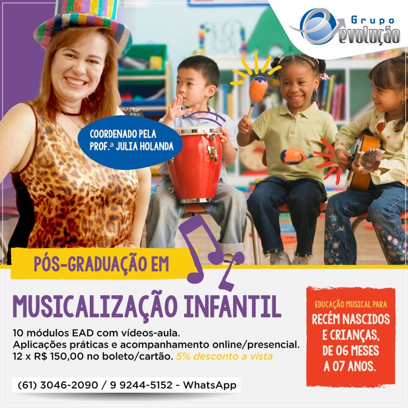 Read more about the article Musicalização Infantil – Matriculas Abertas