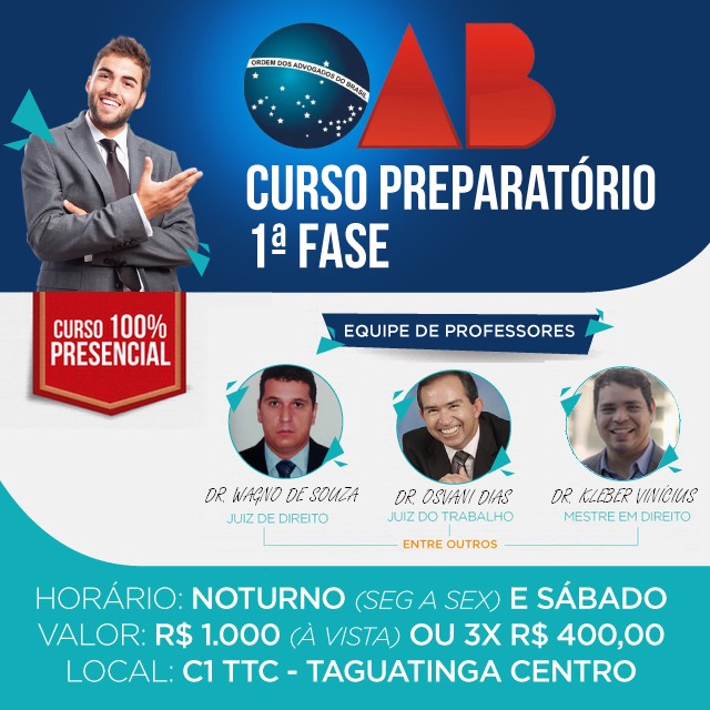 Read more about the article Preparatório OAB 1ª Fase – Professores